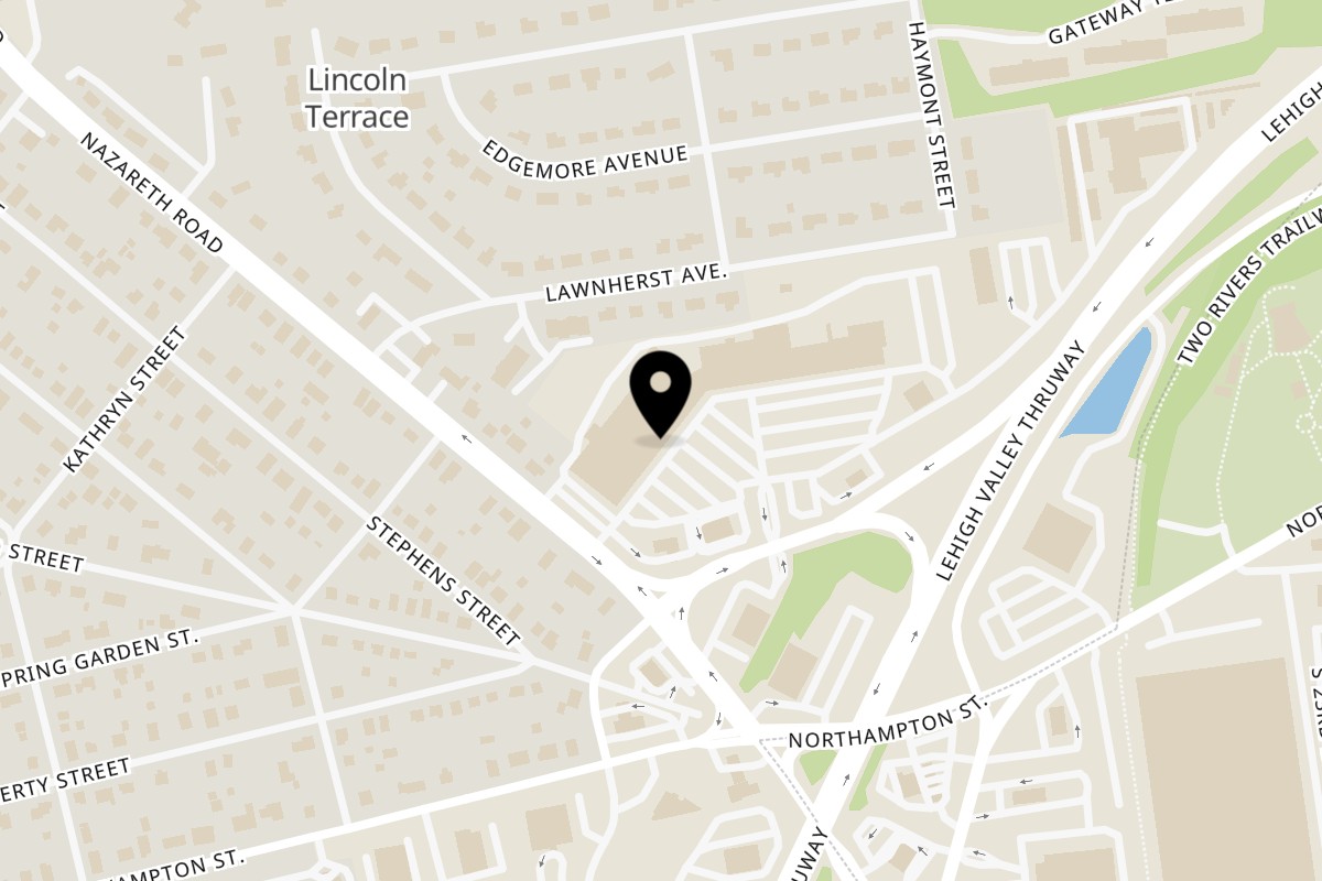 Map showing the location of Sizzling Bites Easton, Pennsylvania, USA on 2459 Nazareth Rd Suite 8 in Easton