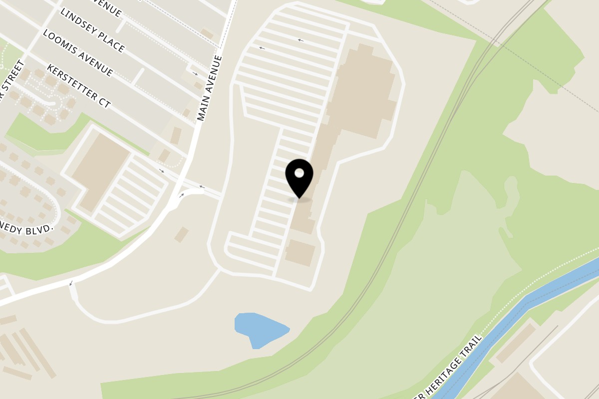 Map showing the location of Sizzling Bites Scranton, Pennsylvania, USA on 1341 South Main Avenue in Scranton